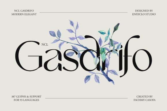 A Modern Display Font for Editorial Elegance