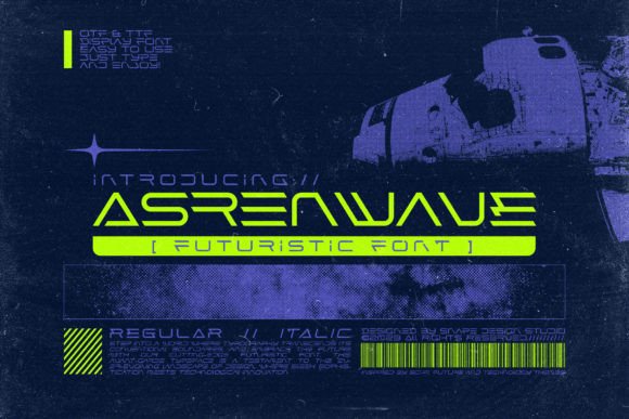 Asrenwave: The Futuristic Display Font for Modern Marketers
