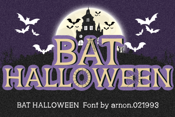 Bat Halloween: The Spooky Font for Creative Product Design