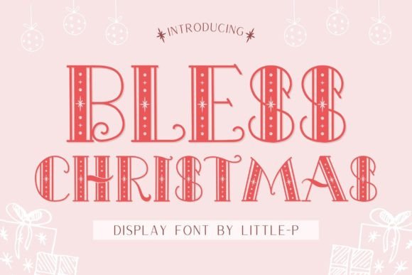 Blessed Christmas: A Festive Display Font for Digital Design