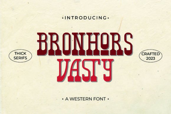 Bronhors Vasty: A Western Calligraphy Font for Digital Design