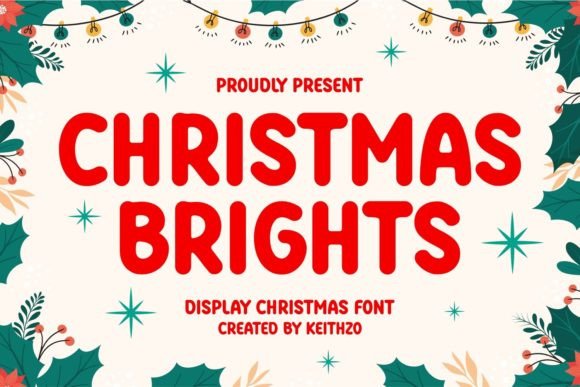 Christmas Brights: A Festive Font for Small Business Branding