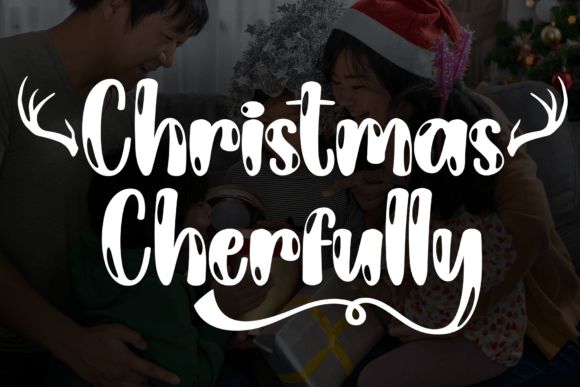 Christmas Cherfully: A Festive Display Font for Digital Design