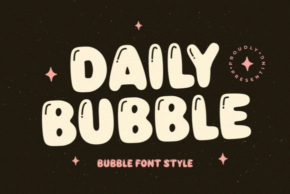Daily Bubble: A Retro Display Font for Editorial Design