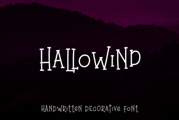 Hallowind: A Halloween Display Font for Crafters and Product Creators