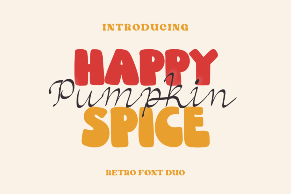 Happy Pumpkin Spice Font for Fun Digital Branding