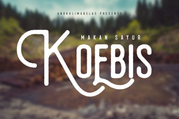 Koebis: A Modern Hand-Drawn Font for Campaign Visuals