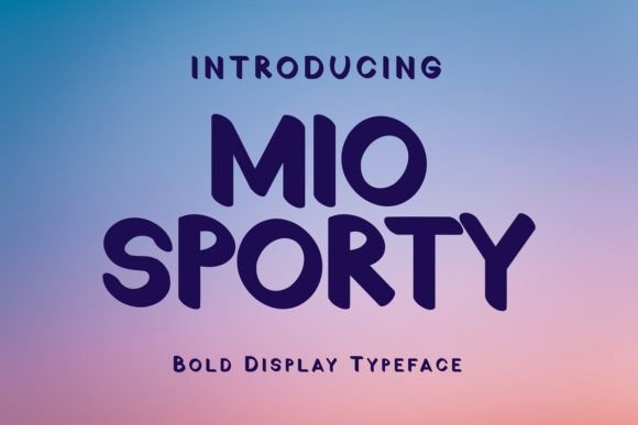 Mio Sporty: A Bold Display Font for Standout Branding