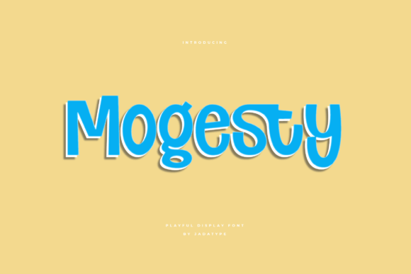 Mogesty: A Playful Display Font for Editorial Mood