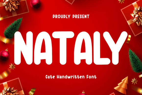 Nataly Font: A Festive and Cute Display Typeface for Crafters