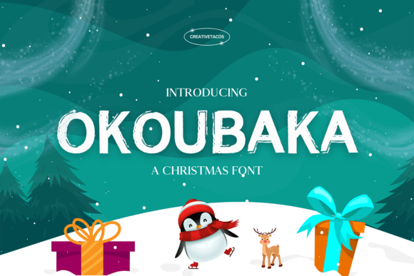 Okoubaka: A Festive Display Font for Seasonal Marketing