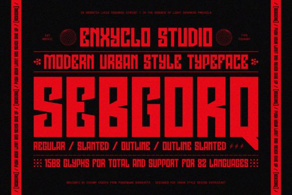 Sebgorq: A Modern Urban Font for Digital Creators