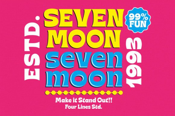 Seven Moon: A Display Font for Editorial Mood and Storytelling