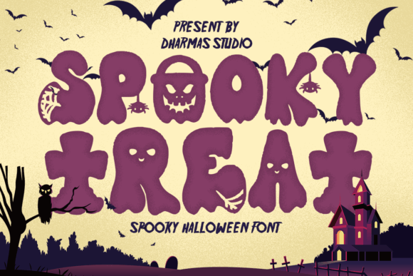 Spooky Treat Font for Crafters and Halloween Projects