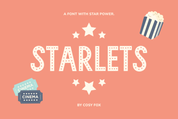 Starlets Font: A Handmade Seller's Review of a Vintage Display Typeface