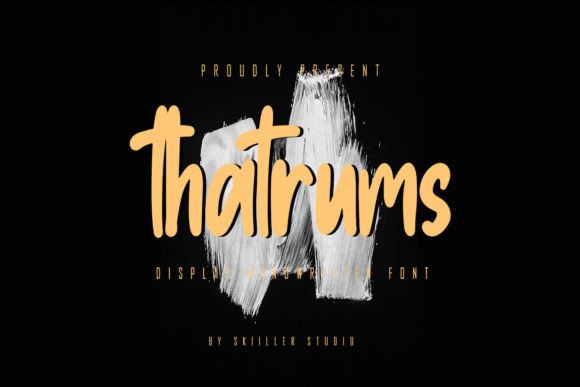 Thatrums Font: The Urban Brushstroke for Modern Branding