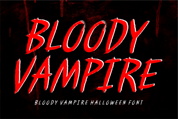 The Bloody Vampire Font for Website Headlines and Branding
