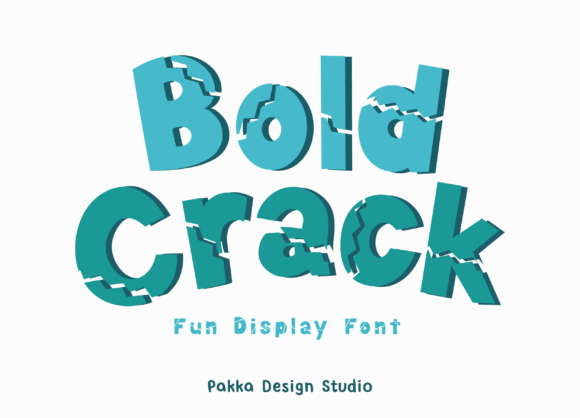 The Bold Crack Typeface: Character Built from Strength