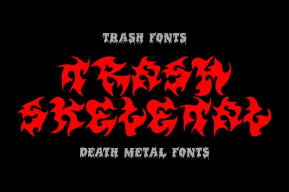 Trash Skeletal: A Display Font for Bold Digital Branding