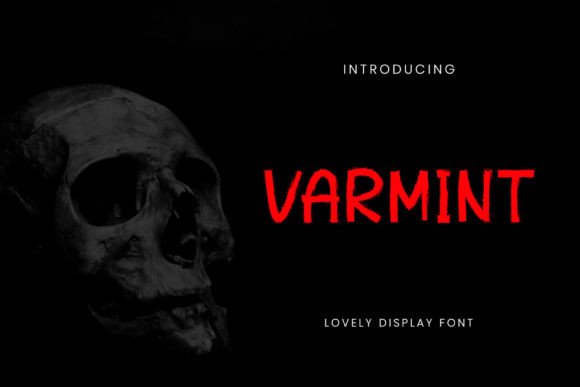 Varmint: A Spooky Display Font for Bold Marketing