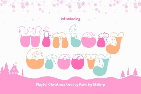 Wintery Groovy: A Festive Font for Your Branding
