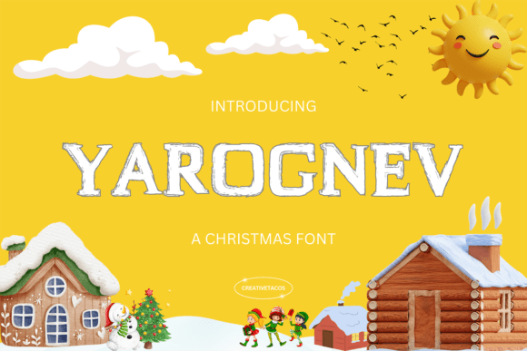 Yarognev Font Review: A Holiday Display Typeface